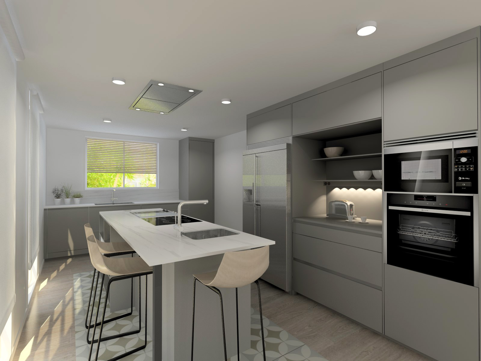 Cocina Santos Gris | Docrys & DC