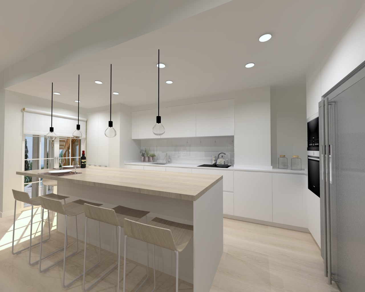 Lenguaje rectangular en una cocina | Docrys & DC