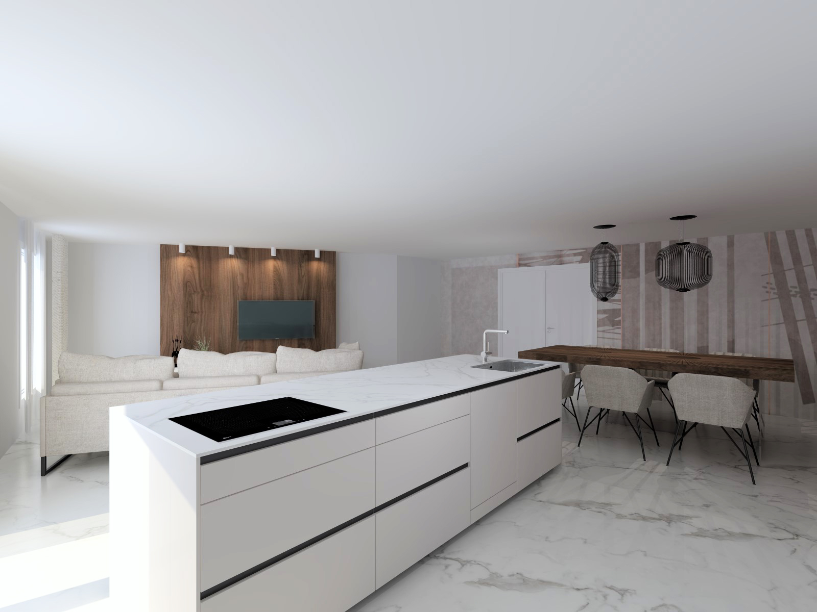 Cocina abierta al salón | Docrys & DC