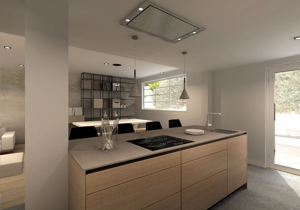 Cocina Santos Cashmere con Isla | Docrys & DC