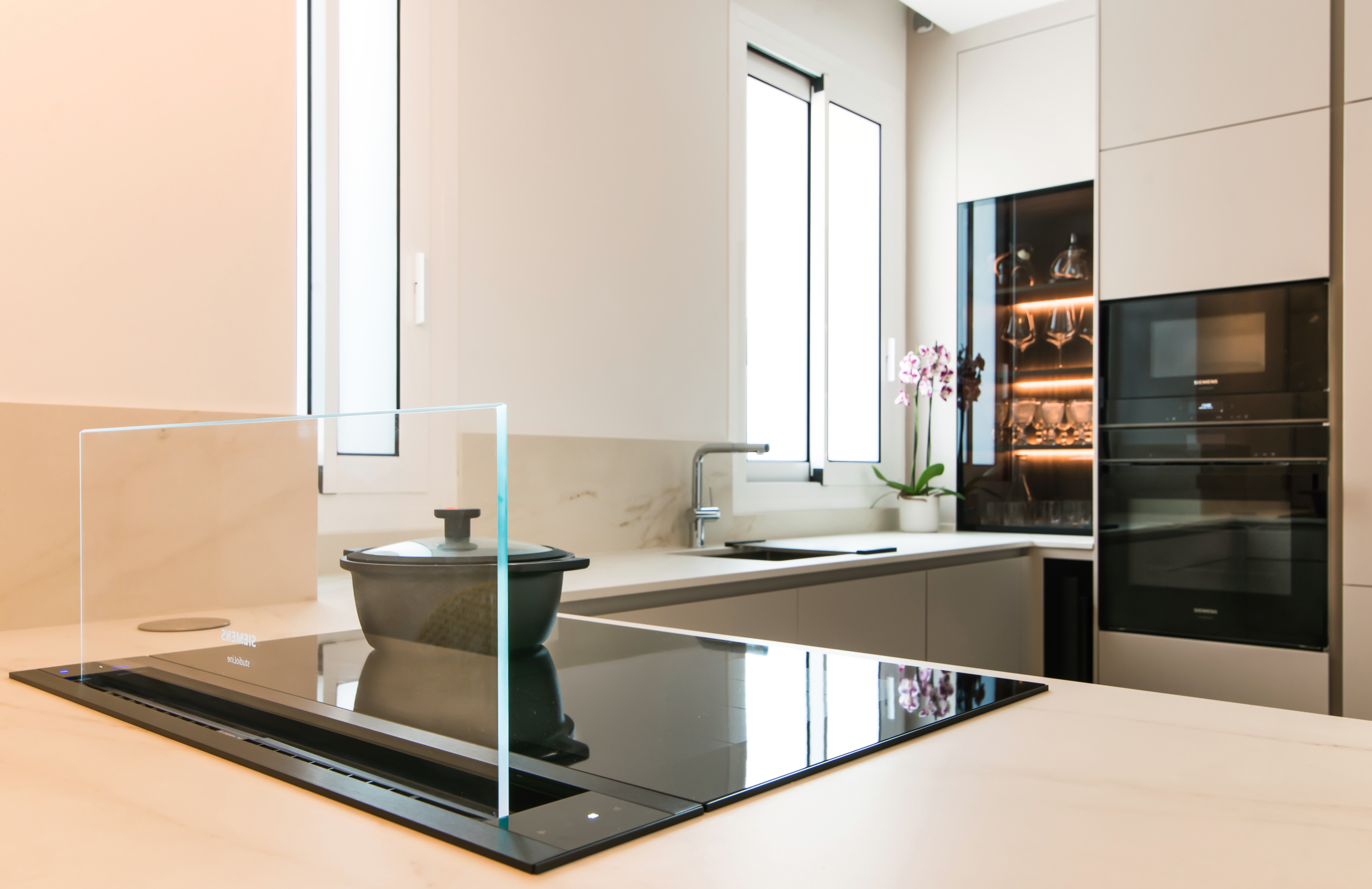 Cocina con península