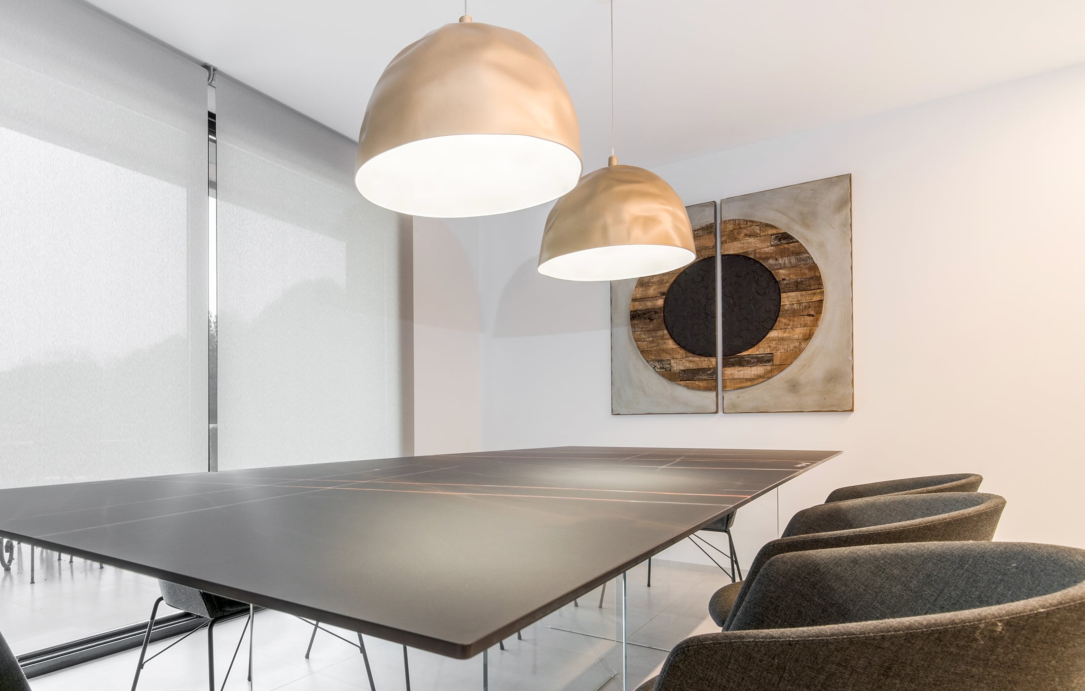 Cocina Santos en Negro y Nogal con Isla y Encimera de Lapitec | Docrys & DC