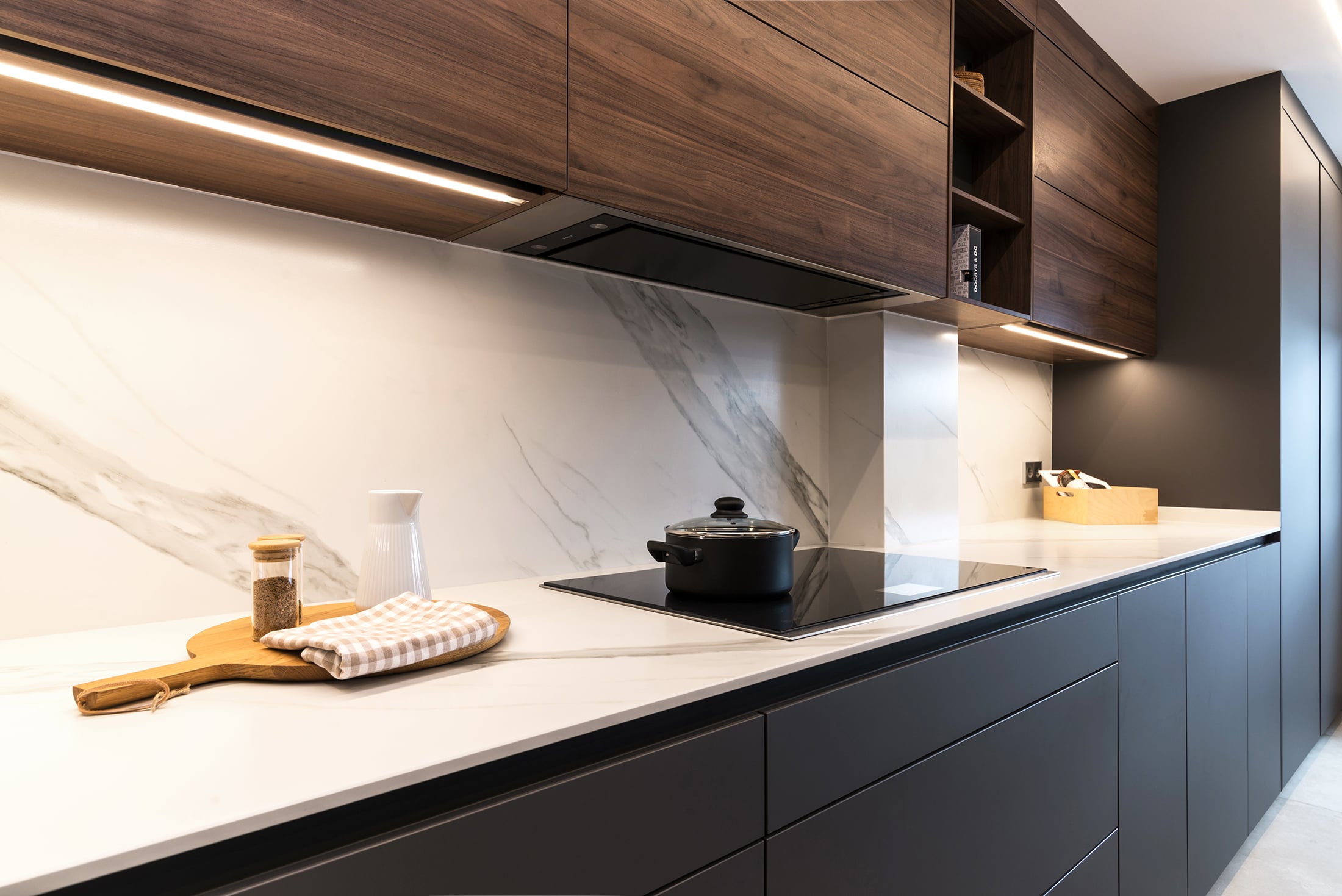 Cocina Santos Gris con Isla | Docrys & DC