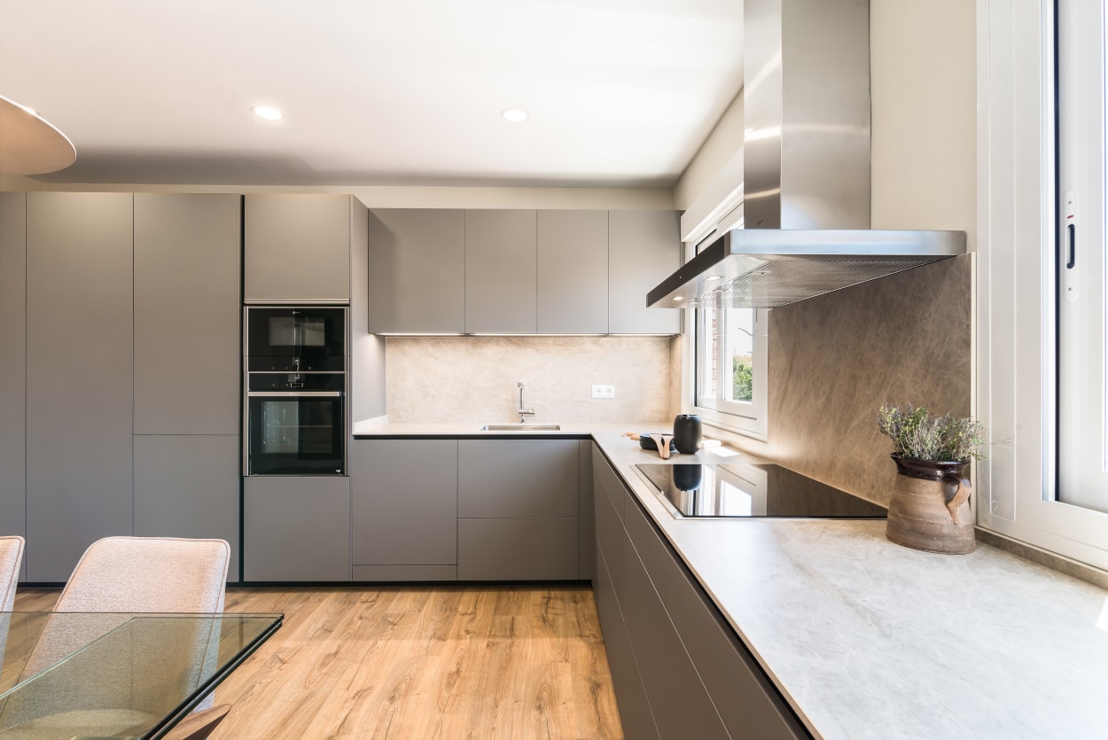 Cocina Santos Gris Y Encimera Techlam Docrys DC Cocina Santos Gris Y Encimera Techlam Docrys DC