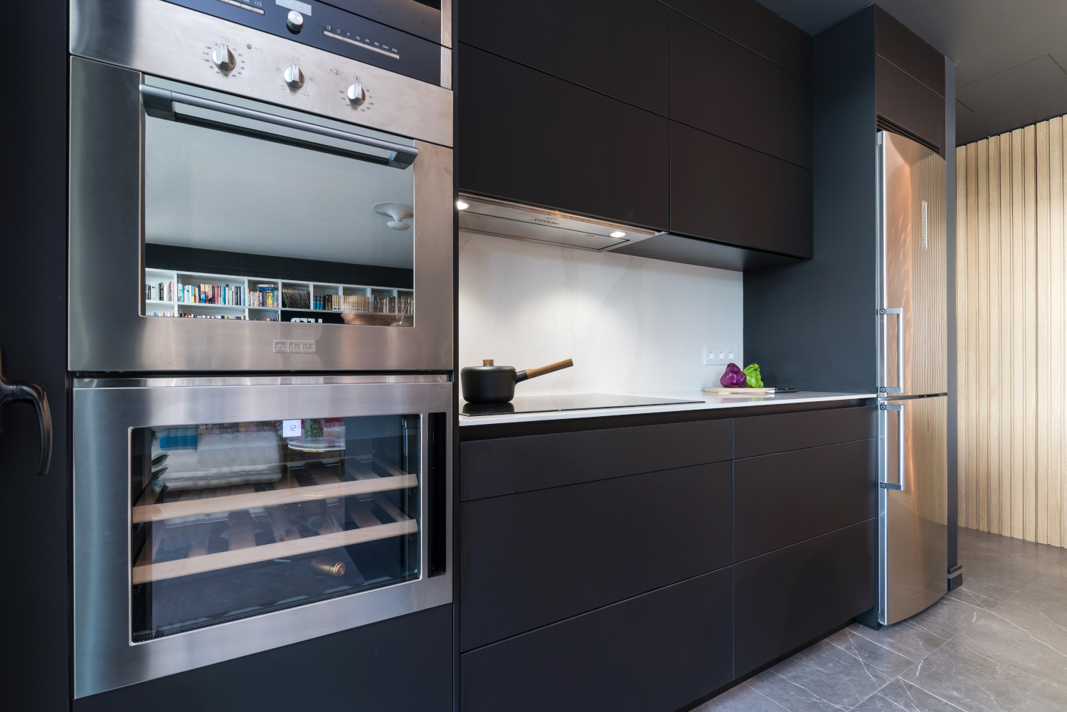 Cocina Santos negra con isla | Docrys & DC