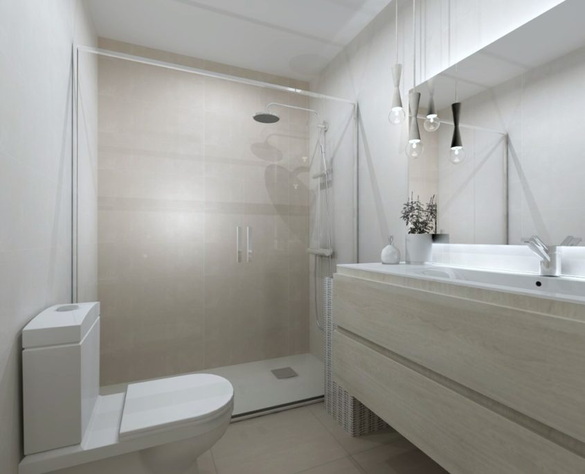 Pureza visual en un pequeño baño | Docrys & DC