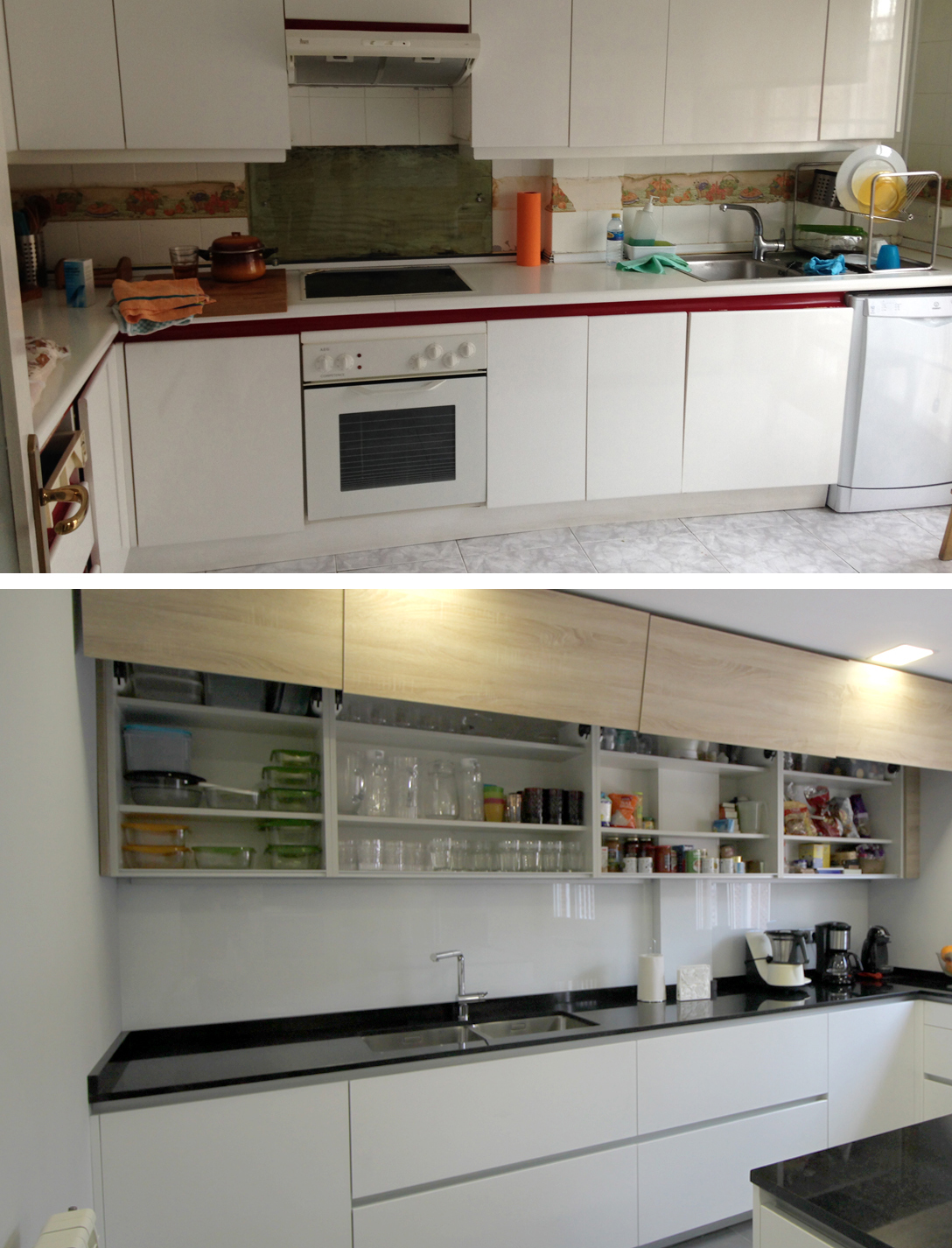 Antes y después en una cocina clásica | Docrys & DC