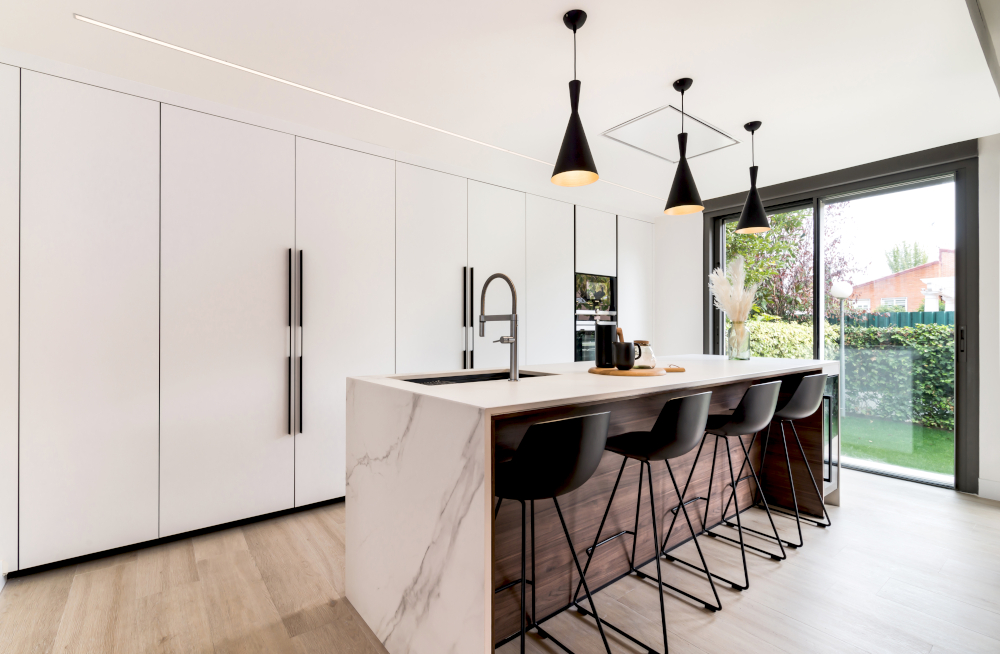 Diseño de cocina con isla