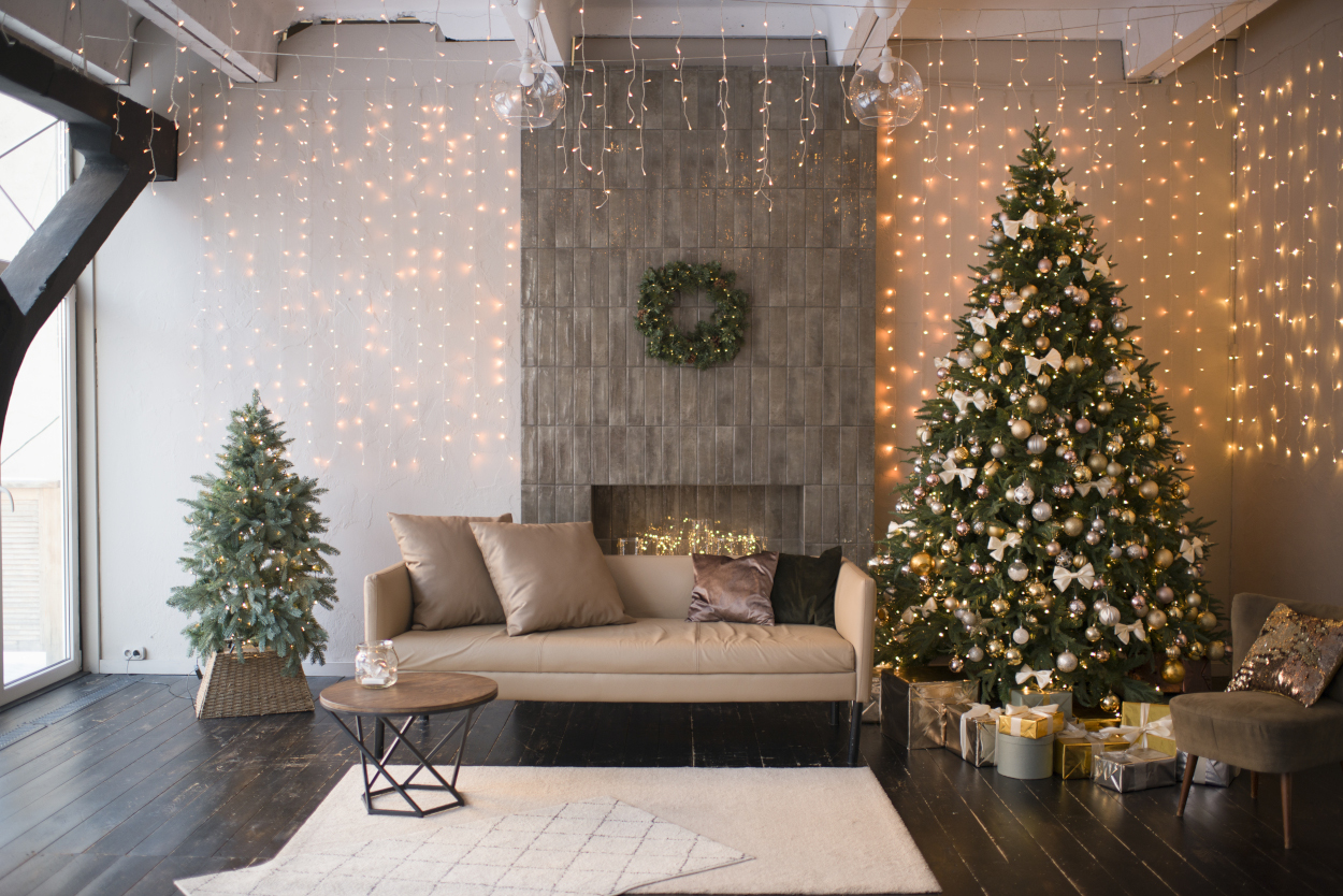 decoracion navidad salón