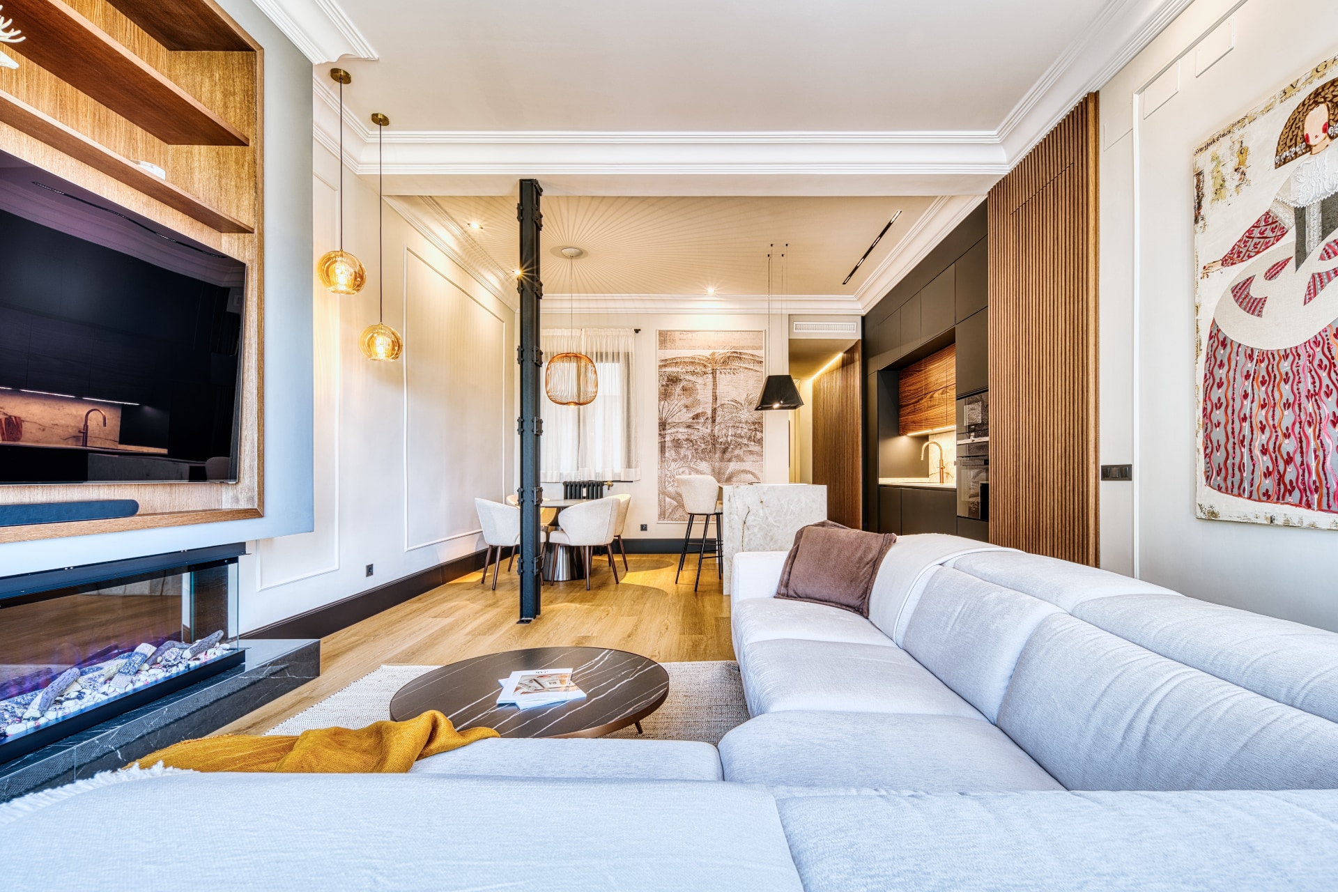 Cómo integrar la cocina y el salón sin perder identidad