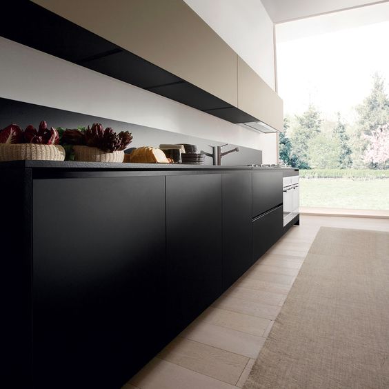 COLORES QUE SON TENDENCIA;  NEGRO EN NUESTRAS COCINAS.