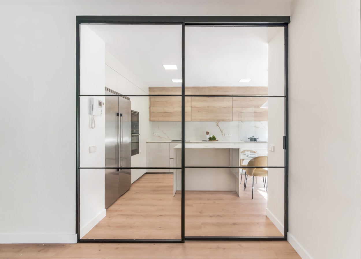 Cerramiento puertas correderas de cristal