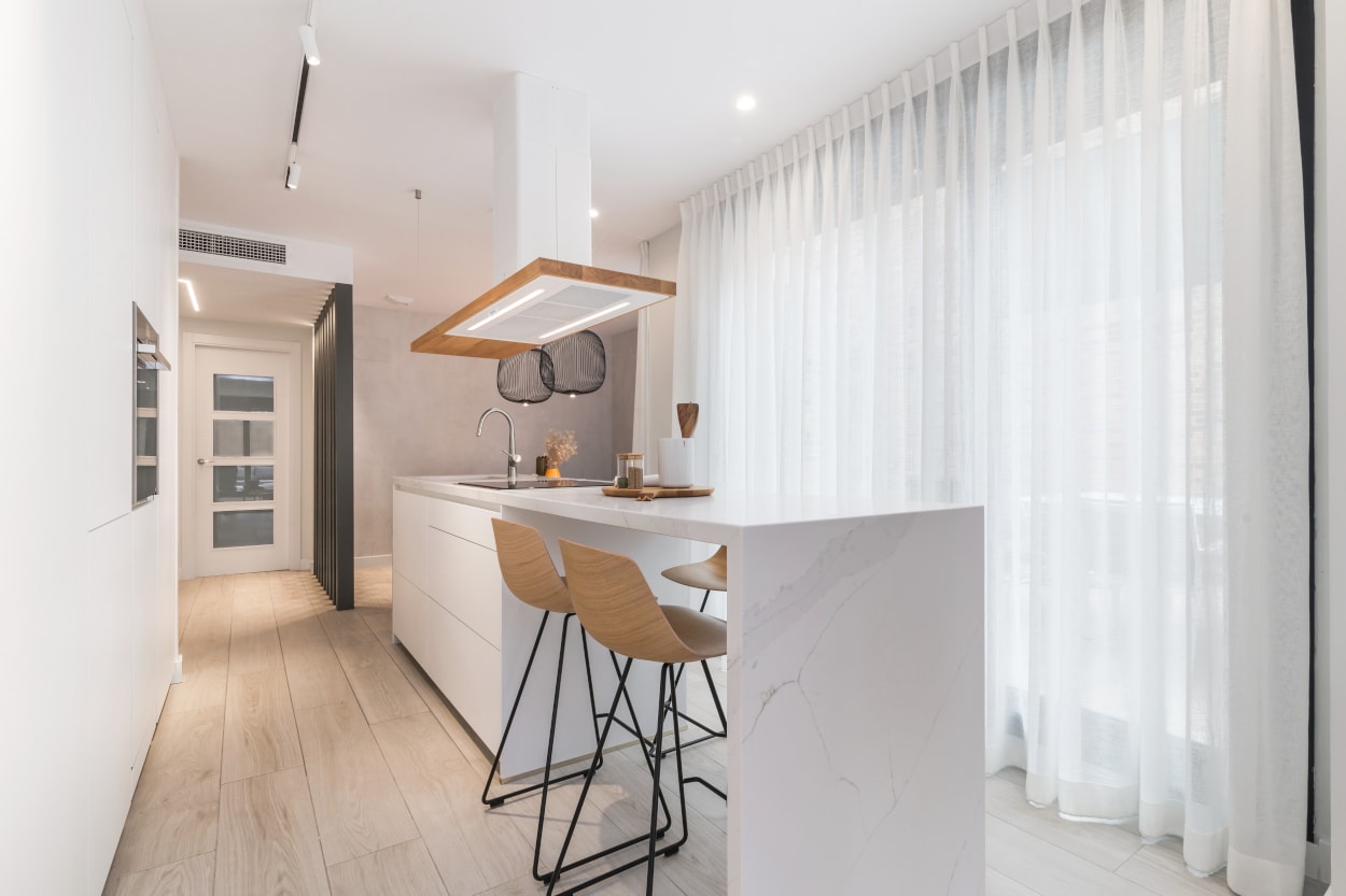 Cocina Santos; Diseños pensados para abrirse al resto de la vivienda