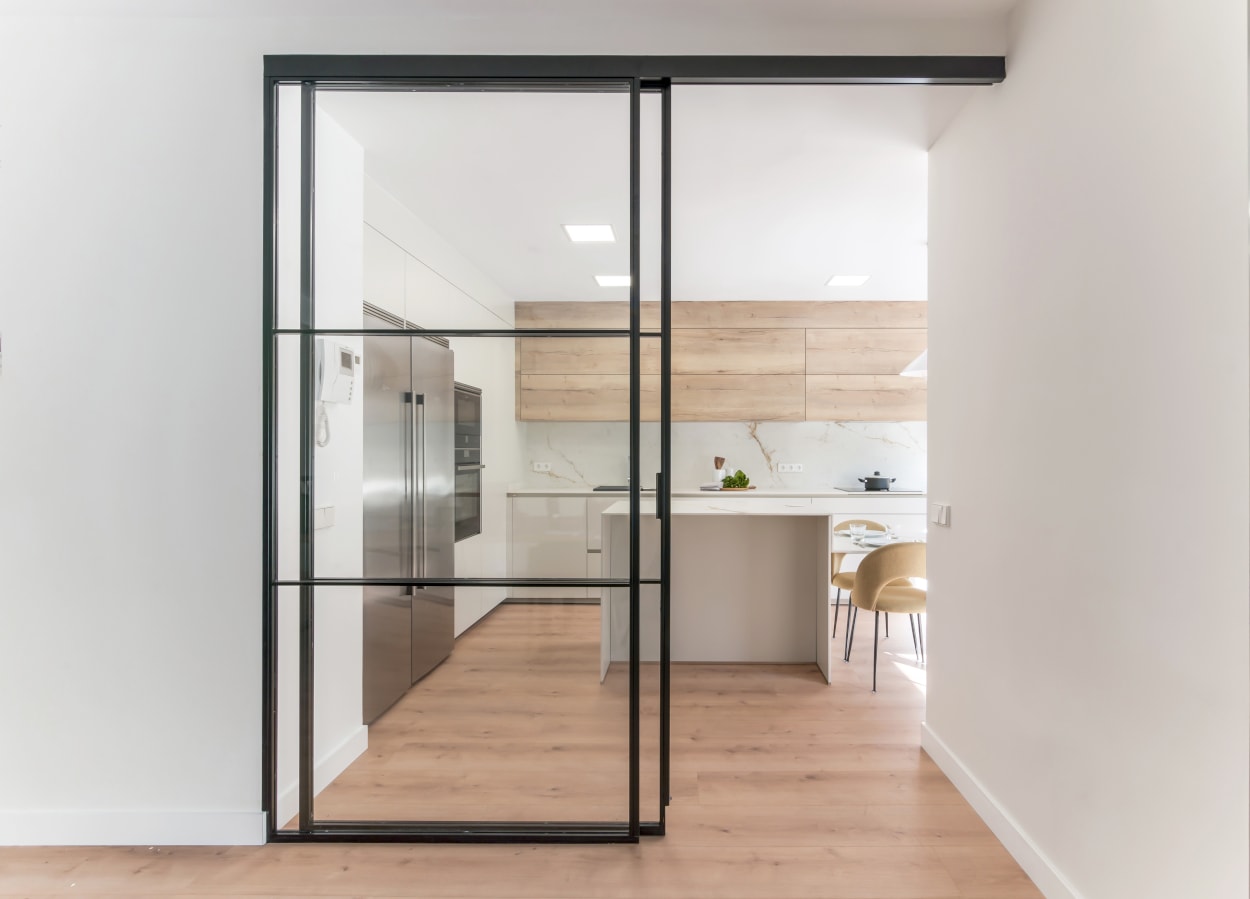 Cerramiento puertas correderas de cristal