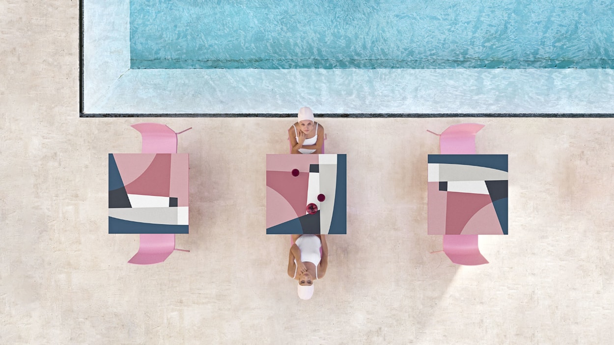 Color decoración jardín