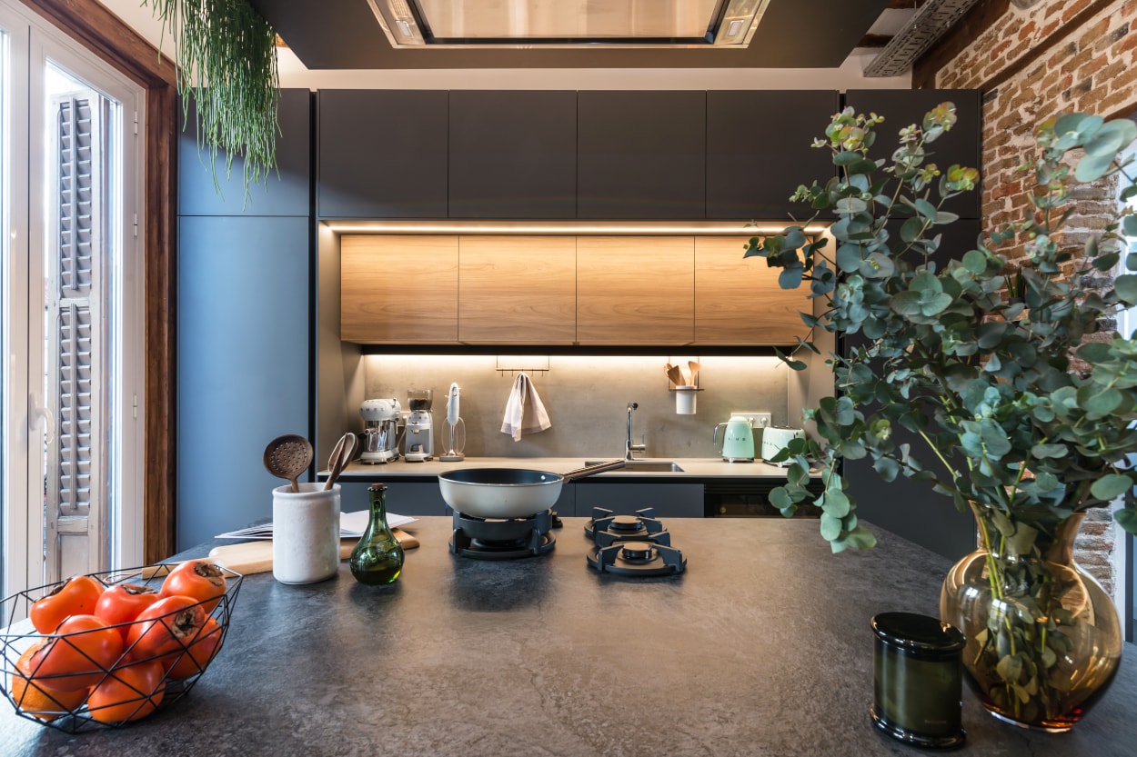 Electrodomésticos integrados en cocina