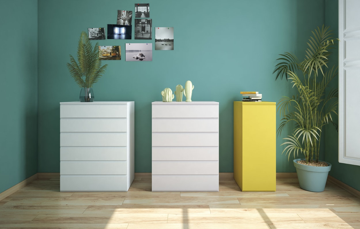 Decoración recibidor muebles modulares