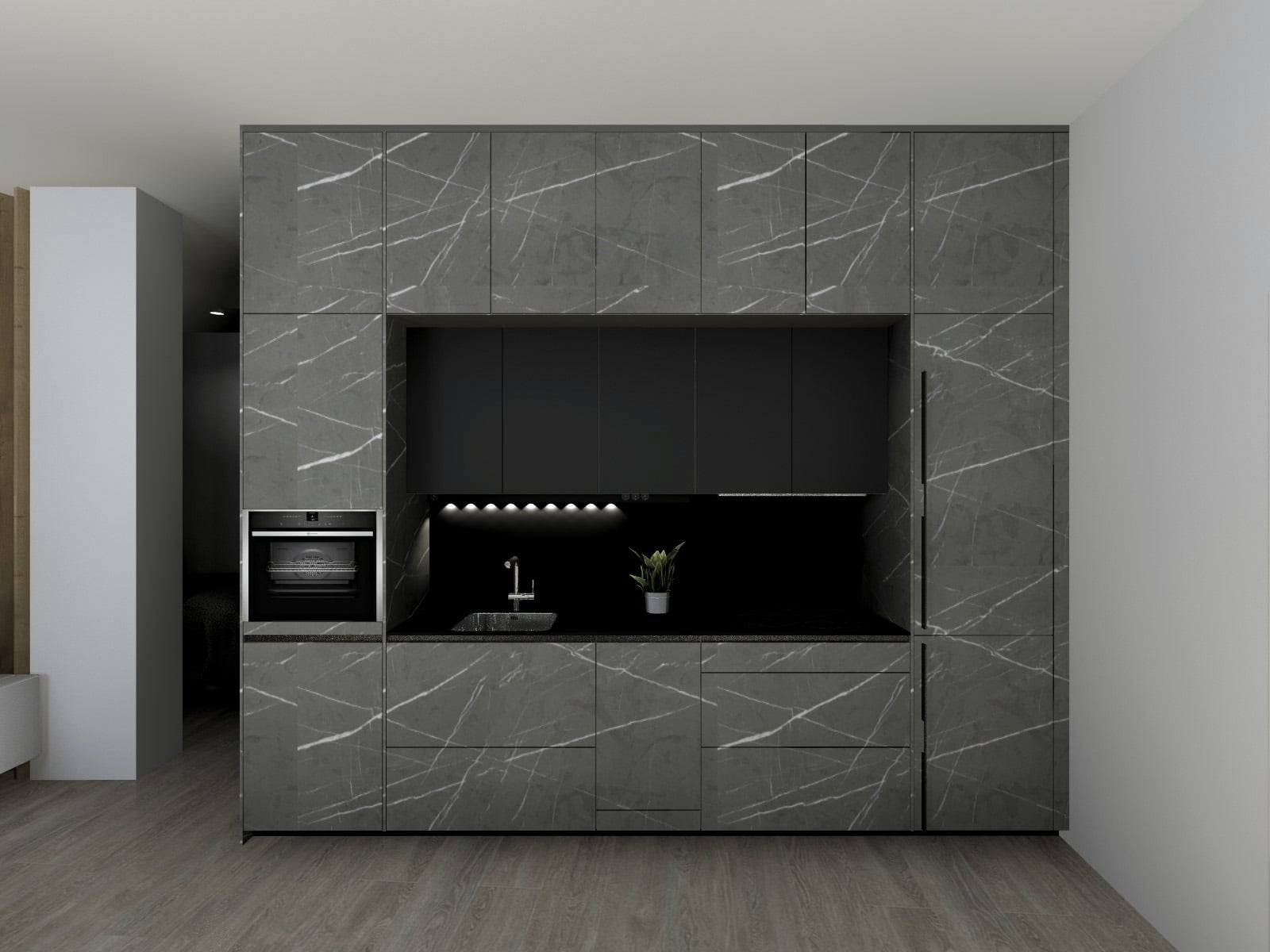 Cocina pequeña moderna