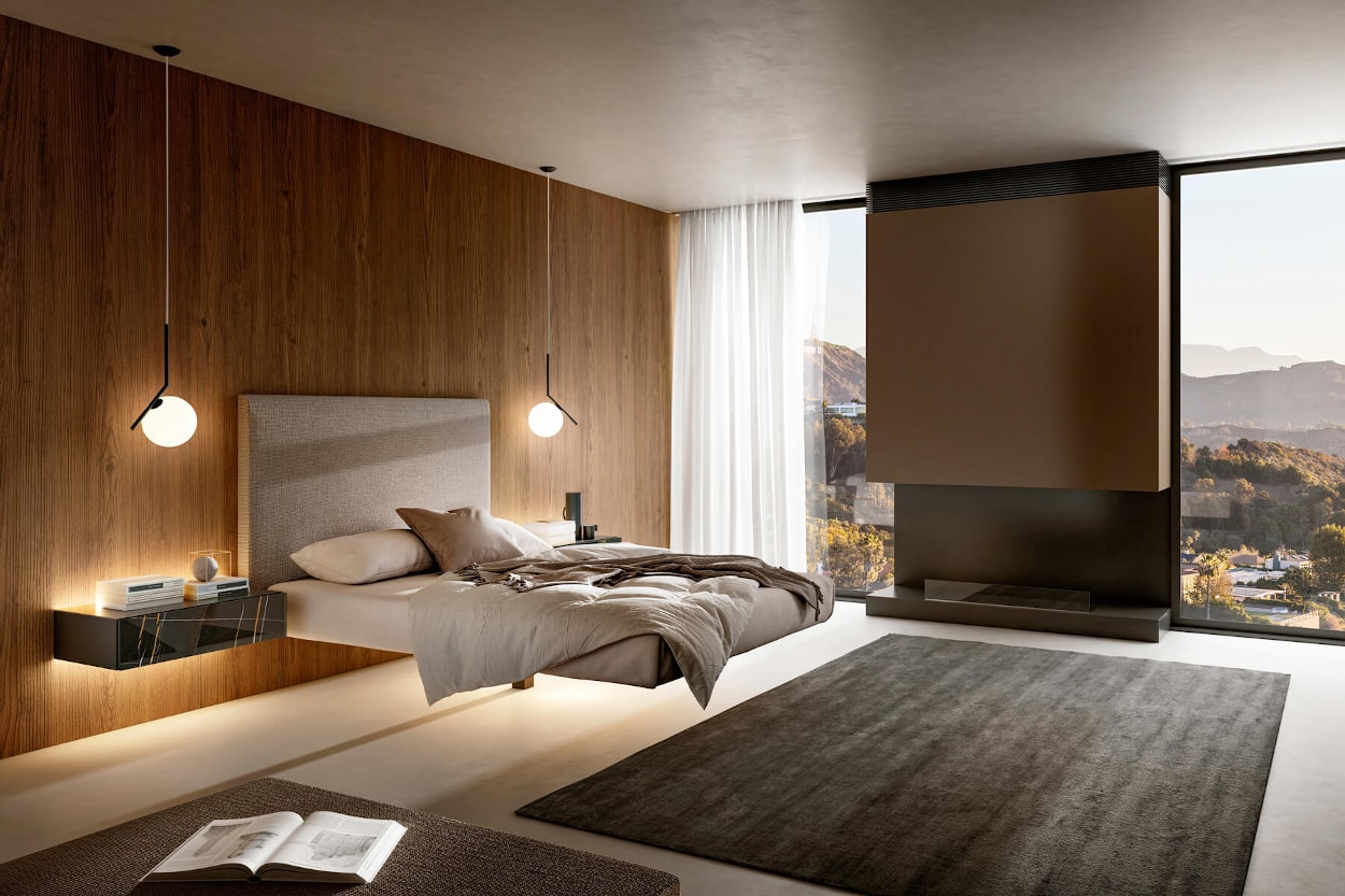 Decoración interiores dormitorio moderno