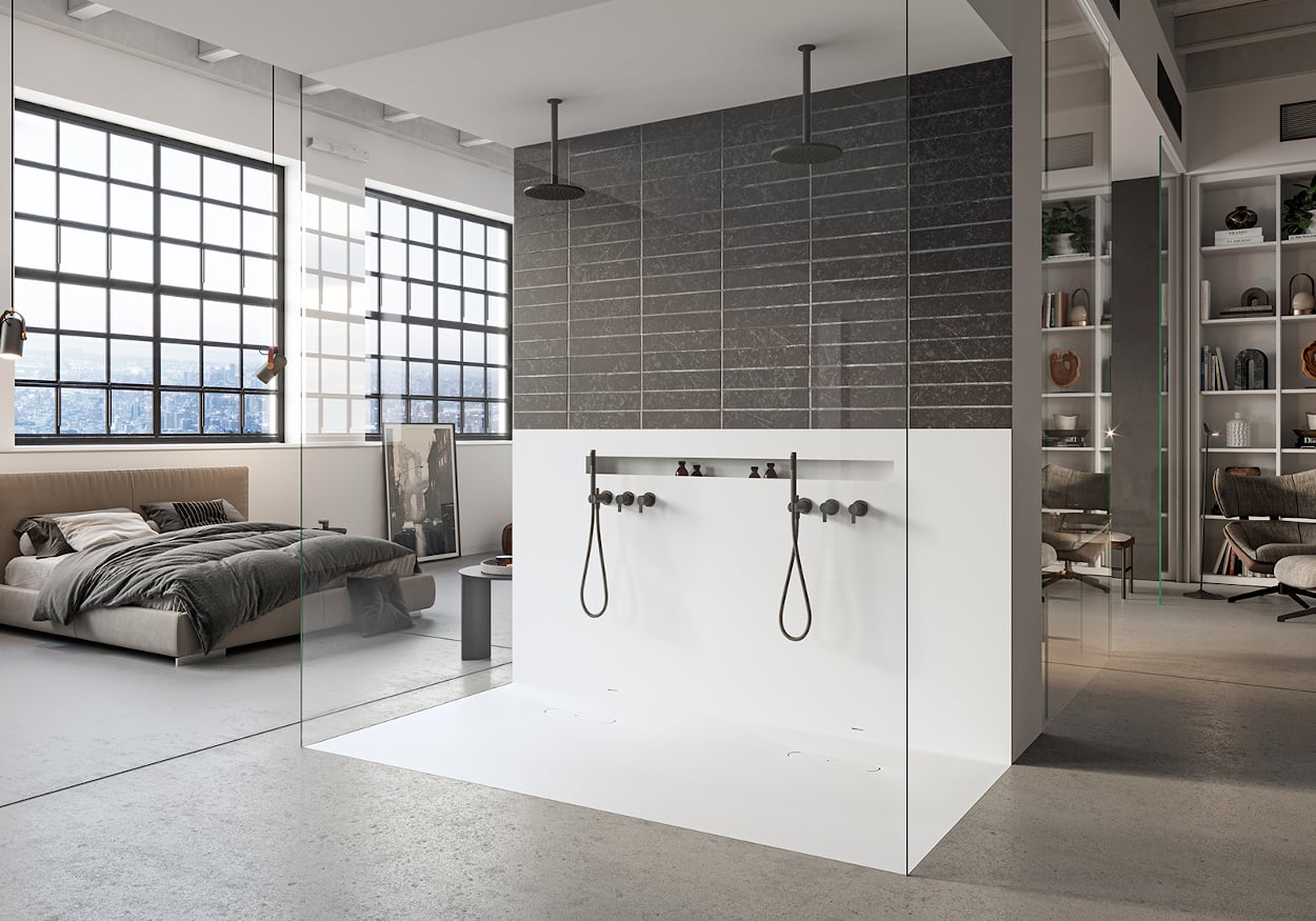 Duchas modernas para dos