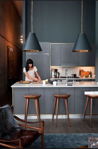 cocina moderna con barra