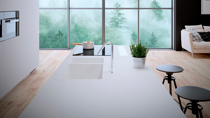 encimera superficie solida