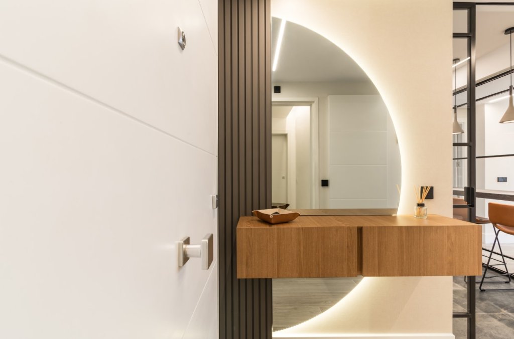 Recibidor con espejo Marpa y mueble Emede