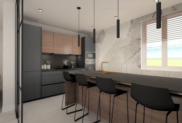 Iluminación en una cocina moderna