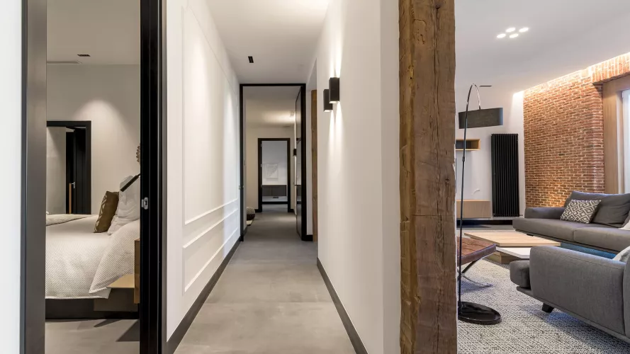 Iluminación y entorno con estilo "moderno industrial"