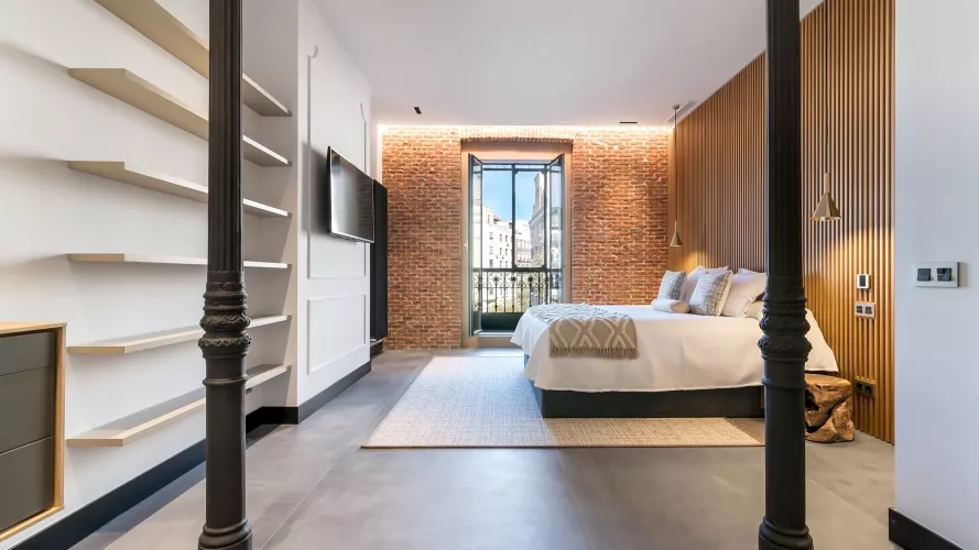 interiorismo dormitorio estilo industrial