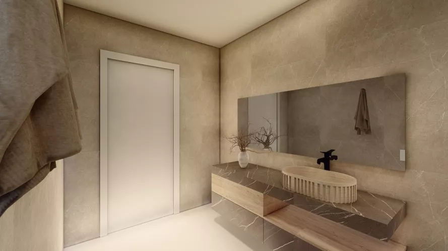 diseño de baño con ducha y bañera