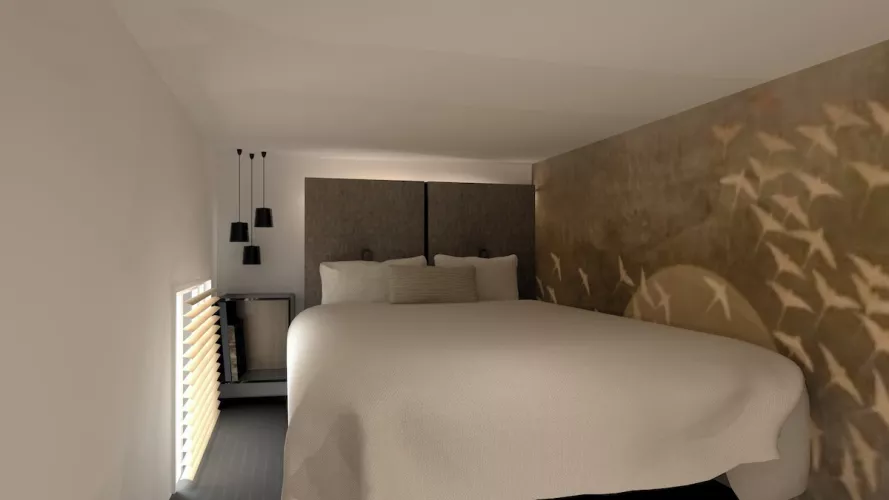 Proyecto decoración dormitorio doble altura