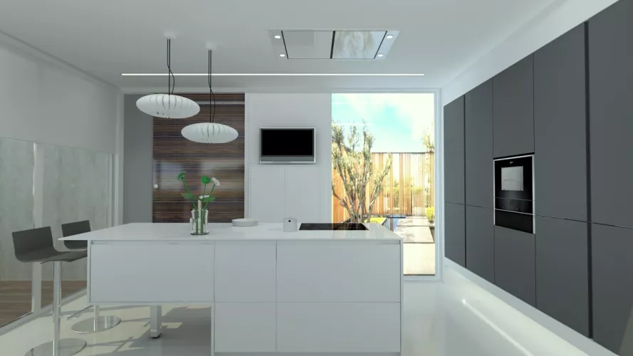 La tendencia de las cocinas blancas y grises