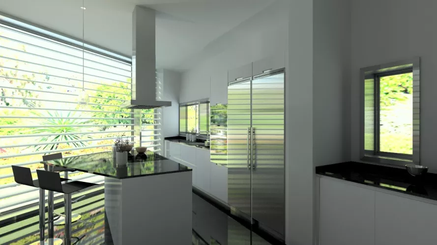 Proyecto en Aravaca | Cocina Santos LINE Blanco con Encimera de Granito