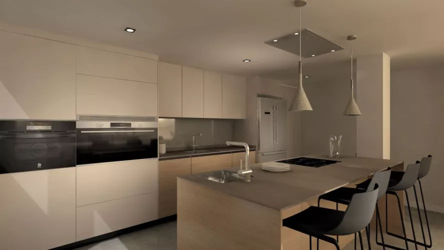 Cocina Santos Cashmere con Isla