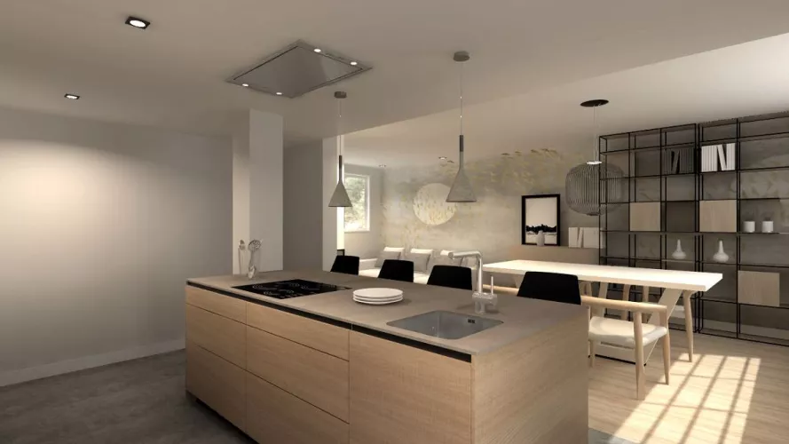 Cocina Santos Cashmere con Isla