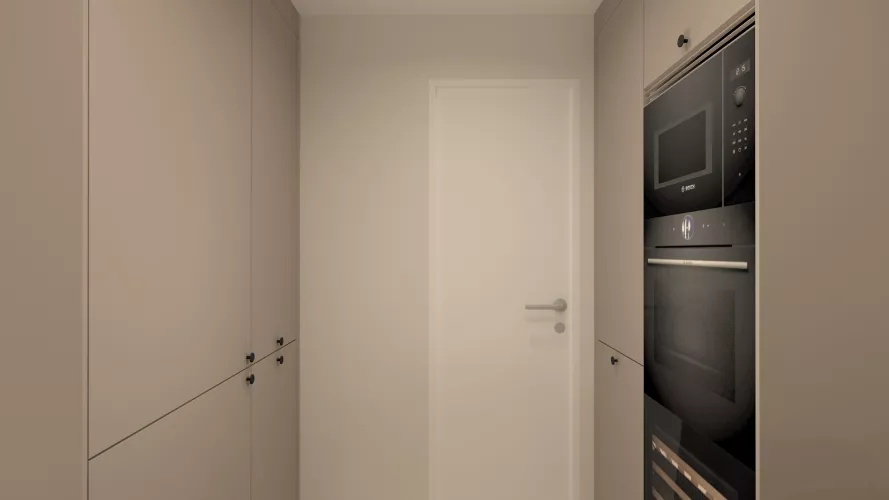 Una cocina moderna y luminosa donde diseño y calma van de la mano