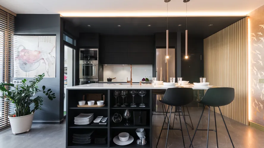 Cocina Contemporánea: Elegancia, Diseño y Calidez