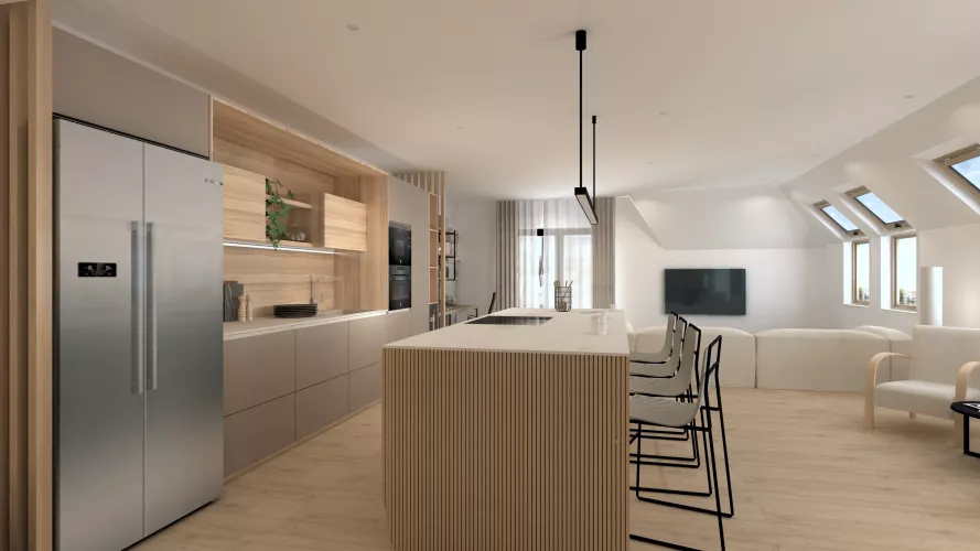 Cocina Fresno Olivo fondo