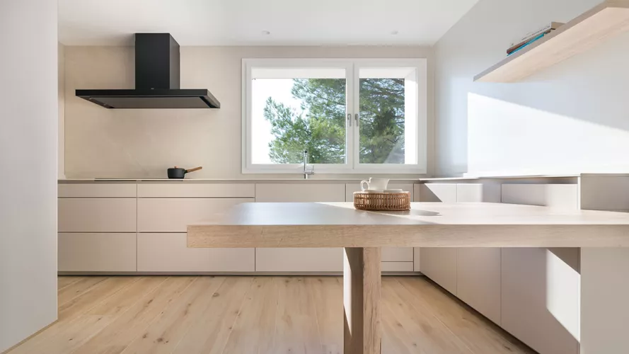 Cocina Santos Cashmere con Mesado