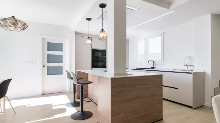 Cocina minimalista en Madrid