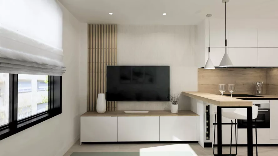 Cocina Santos abierta al salón