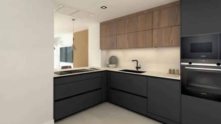 Cocina Santos Abierta al salón en L