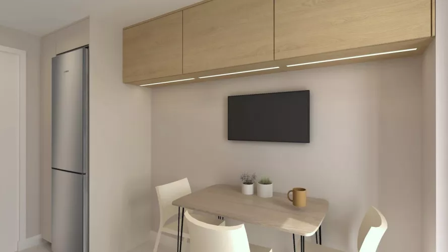 Muebles altos en madera