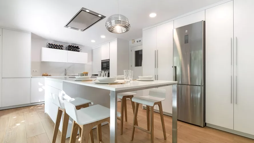 Cocina moderna blanca