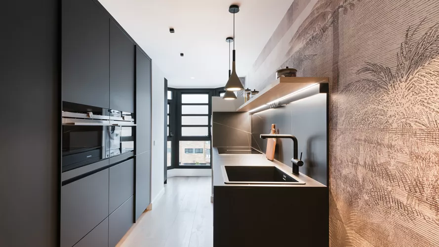 Cocina Santos pequeña negra