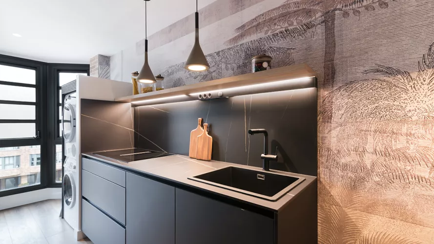 Cocina Santos pequeña negra