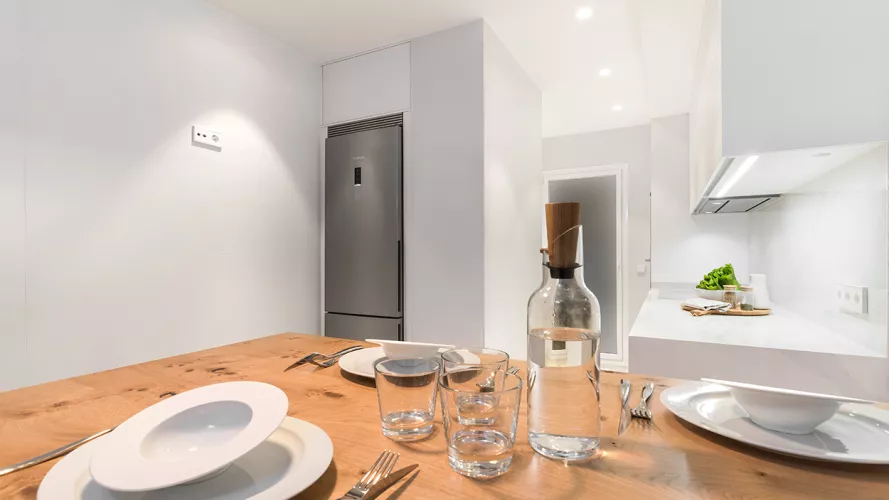 Mesado, Tablero marino roble acabado antic