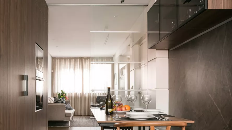 Cocina Santos blanca y madera