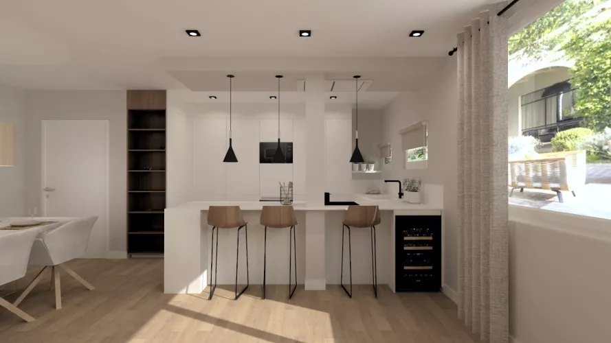 Cocina Santos blanca